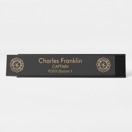 Brandweer Bureau Naambordje (Voorkant)