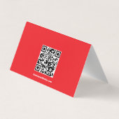 Brandweer Cleveland Vrijwilliger Opgevouwen Visitekaartje (Achterkant)