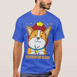Brandweer Dog Welsh Corgi Pembroke Fire Helm T-shirt