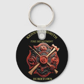 Brandweer Embleem van moed en toewijding Sleutelhanger (Voorkant)