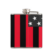 Brandweer Embleem, vuurrechtschotel Heupfles (Achterkant)