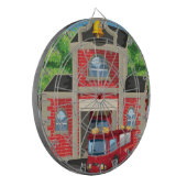 Brandweer en brandweer dartbord (Voorkant Links)