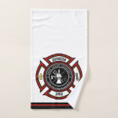 Brandweer en brandweer en brandweer bad handdoek (Handdoek)