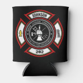 Brandweer en brandweer en brandweer blikjeskoeler (Voorkant)