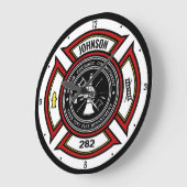 Brandweer en brandweer en brandweer grote klok (Hoek)