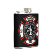 Brandweer en brandweer en brandweer heupfles (Rechts)