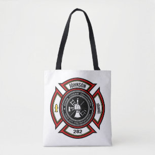 Brandweer en brandweer en brandweer tote bag