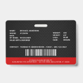  brandweer foto brandweer ID Badge (Achterkant)