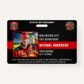  brandweer foto brandweer ID Badge (Voorkant)