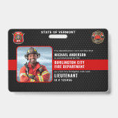  brandweer foto-ID Badge (Voorzijde)