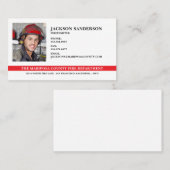  brandweer foto visitekaartje (Voorkant / Achterkant)