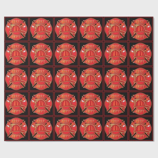 Brandweer Gift Wrap - SRF Cadeaupapier (Vlak)