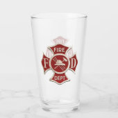 Brandweer Glas (Achterkant)