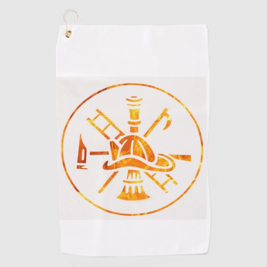 Brandweer golfhanddoek (Voorkant)