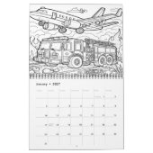 Brandweer in actie Kleuren 2025/2026 Kalender (Jan 2027)