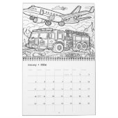 Brandweer in actie Kleuren 2025/2026 Kalender (Jan 2026)