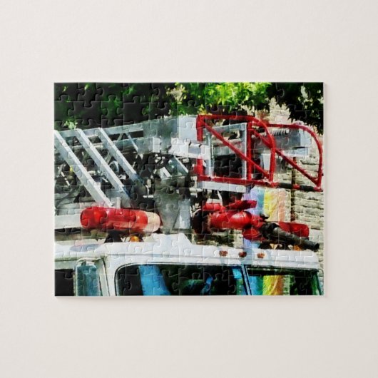 Brandweer Ladderwagen Legpuzzel (Horizontaal)