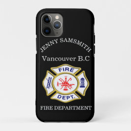 Brandweer logo Blue and White Badge Gold 11 Case-Mate iPhone Case