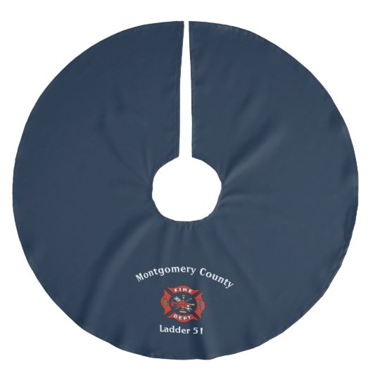 Brandweer Logo  Kerstboom Rok (Voorkant)