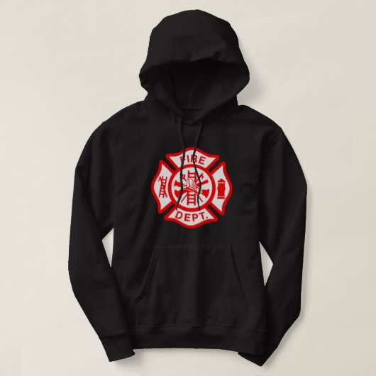 Brandweer Logo Uniform Fireman Symbol Firefi Hoodie (Design voorkant)