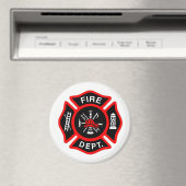 Brandweer Maltese Cross Magnet (Insitu (Vaatwasser))