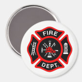 Brandweer Maltese Cross Magnet (Voorkant / Achterkant)