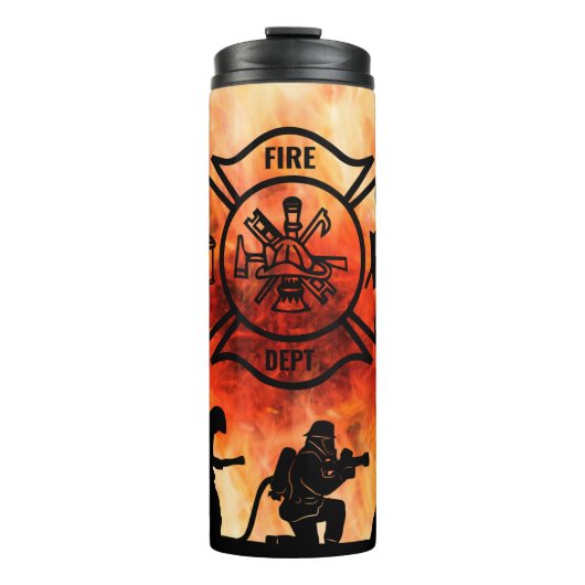 Brandweer Maltese Cross Thermal Tumbler Thermosbeker (Voorkant)