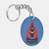 Brandweer Moed In Actie Acryl Sleutelhanger (Voorkant Links)