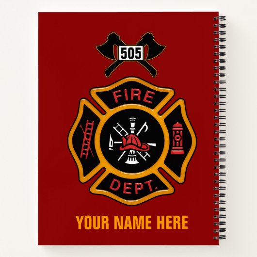 Brandweer Notitieboek (Achterkant)