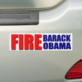 Brandweer Obama Bumpersticker (Op auto)