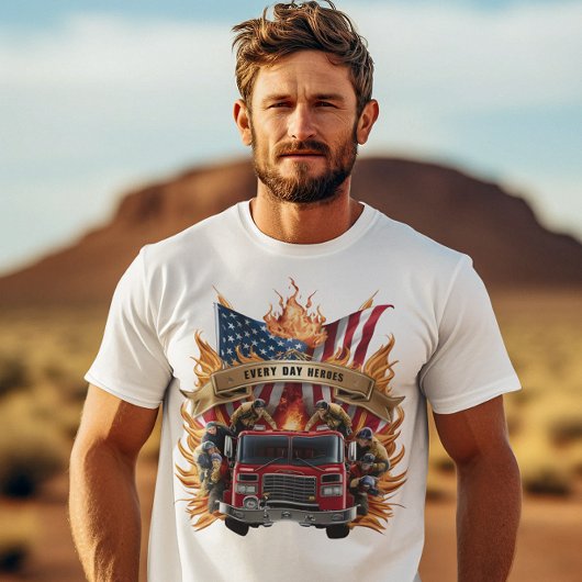 Brandweer onder de vlag t-shirt