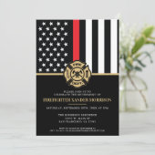 Brandweer pensioen brandweer partij kaart (Staand voorkant)