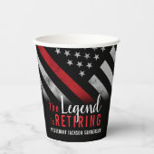 Brandweer pensioen brandweer partij papieren bekers (Voorkant)