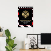 Brandweer Pensioen Ontvangst Poster (Thuiskantoor)