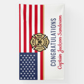 Brandweer pensioen Patriottische brandweer Spandoek (Verticaal)