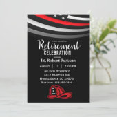 Brandweer pensioen Thin Red Line Fire Pet Kaart (Staand voorkant)