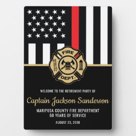 Brandweer Pensioen Welkom Fotoplaat