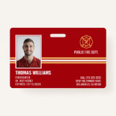 Brandweer personeel ID Badge (Voorkant)