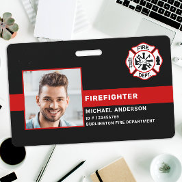 Brandweer Persoonlijke Foto Brandweerman ID Badge