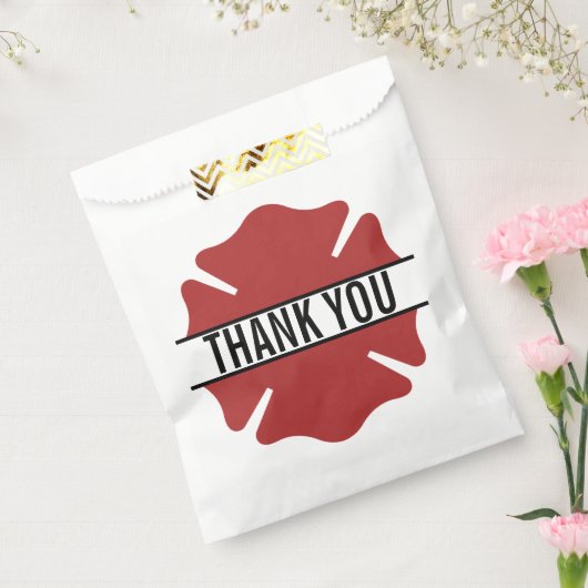 Brandweer Rode Logo Symbool Dank U Bedankzakje (Gezegeld)