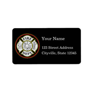 Brandweer Ronde Badge Etiket
