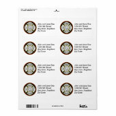 Brandweer Ronde Badge Etiket (Full Sheet)