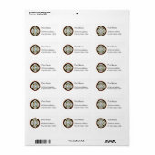 Brandweer Ronde Badge Etiket (Full Sheet)