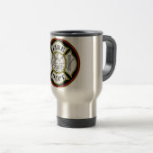 Brandweer Ronde Badge Reisbeker (Voorkant rechts)