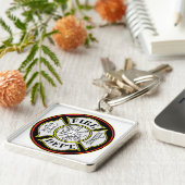 Brandweer Ronde Badge Sleutelhanger (Zijkant)