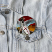 brandweer ronde button 7,6 cm (In situ)