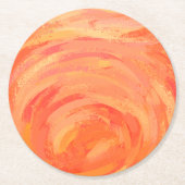 Brandweer Ronde Kartonnen Onderzetter (Voorkant)