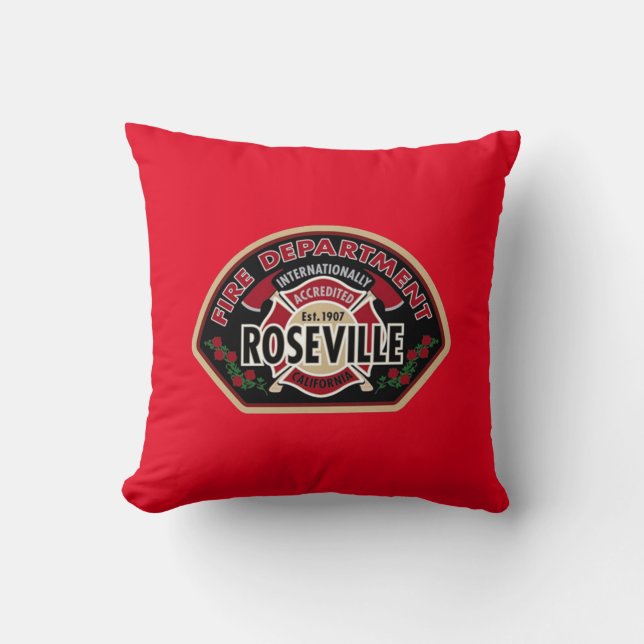 Brandweer Roseville Kussen (Voorkant)