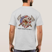 Brandweer, Schilderachtig Loop Vol... T-shirt (Achterkant)