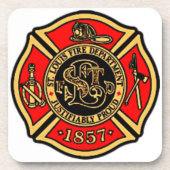 BRANDWEER ST. LOUIS. BIER ONDERZETTER (Voorkant)